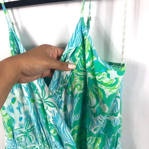SOLD Lilly Pulitzer Melba Jumpsuit Lagoon - Picture 5 of 8